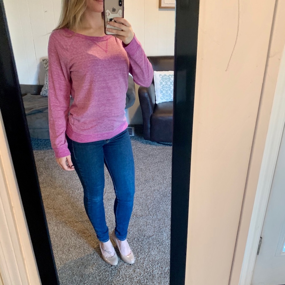 Pink/Purple Long Sleeve Sweater - Small